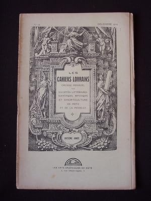 Les cahiers lorrains - N°10 1929