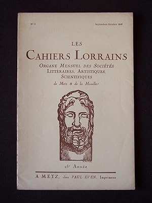 Les cahiers lorrains - N°8 1936