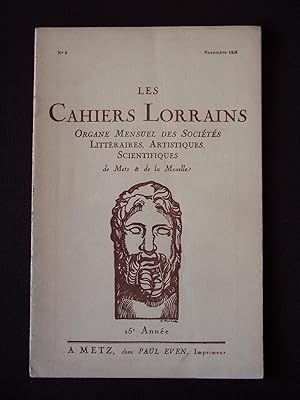 Les cahiers lorrains - N°9 1936