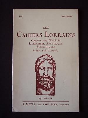 Les cahiers lorrains - N°2 1938