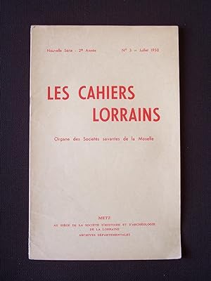 Les cahiers lorrains - N°3 1950