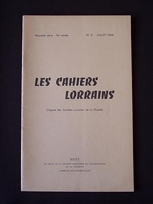 Les cahiers lorrains - N°3 1964