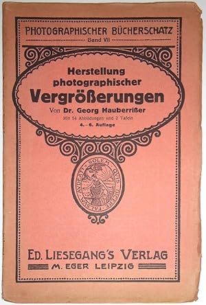 Seller image for Herstellung photographischer Vergrsserungen. for sale by erlesenes  Antiquariat & Buchhandlung