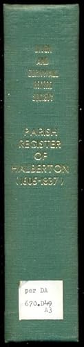 The Register of Baptisms, Marriages & Burials of the Parish of Halberton, Devon, 1605-1837