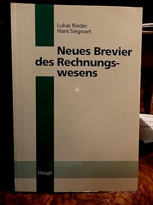 Imagen del vendedor de Neues Brevier des Rechnungswesens a la venta por Antiquariat Ekkehard Schilling
