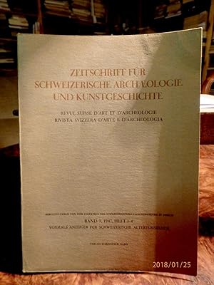 Seller image for Band 9 Heft 3-4 aus dem Jahr 1947. Herausgegeben von der Direktion des Schweizerischen Landesmuseum in Zrich for sale by Antiquariat Ekkehard Schilling