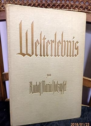 Seller image for Welterlebnis. Das religise Leben und seine Neugestaltung. Band 1 for sale by Antiquariat Ekkehard Schilling