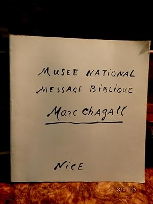 Seller image for National Museum Message Biblique Marc Chagall. Donation Marc and Valentina Chagall for sale by Antiquariat Ekkehard Schilling