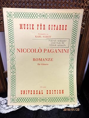 Bild des Verkufers fr Romanze fr Gitarre. Herausgegeben von Karl Scheit zum Verkauf von Antiquariat Ekkehard Schilling