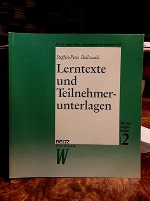 Imagen del vendedor de Lerntexte und Teilnehmerunterlagen. Mit den Augen lernen - Seminareinheit 2 a la venta por Antiquariat Ekkehard Schilling