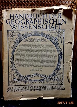 Deutsches Reich, in Natur, Kultur und Wirtschaft. Erster Band (von 2).Mit einer Karte und Registe...