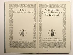 Bild des Verkufers fr Islands Kultur zur Wikingerzeit. zum Verkauf von Versandantiquariat Christine Laist