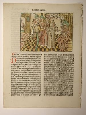 Bild des Verkufers fr Tboek vanden leven Jhesu Christi. Vita Christi, niederlndisch (GWM 19276, HC 10059). Blatt CLXXXIII. zum Verkauf von Versandantiquariat Christine Laist