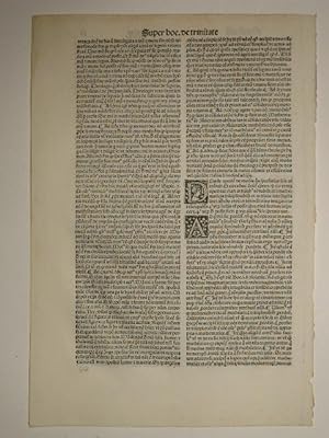 Bild des Verkufers fr Opuscula. (GWM 46033, H 1542). Blatt 315. zum Verkauf von Versandantiquariat Christine Laist