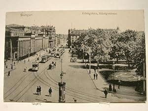 Postkarte "Stuttgart, Königsbau, Königstrasse".