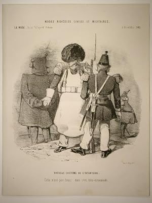 La Mode. Revue Politique et Litteraire, Modes ridicules civiles et militaires. 5. novembre 1845.