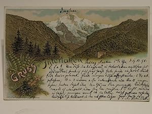 Postkarte "Gruss aus Interlaken"