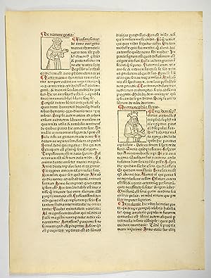 Bild des Verkufers fr Rudimentum novitiorum. Blatt: Varrone und Cratone (Seite 577/8), (GW M39062, H 4996). zum Verkauf von Versandantiquariat Christine Laist
