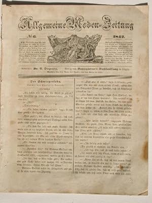 Seller image for Allgemeine Moden-Zeitung. Nr. 6, 1842. for sale by Versandantiquariat Christine Laist