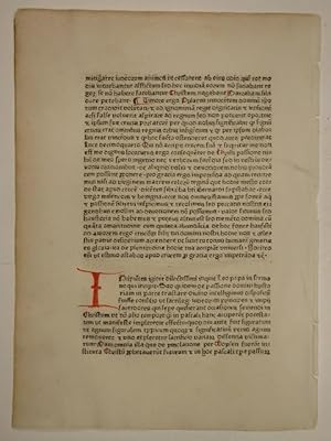 Seller image for Sermones dominicales super epistolis (GW 9173, HC 8370). for sale by Versandantiquariat Christine Laist