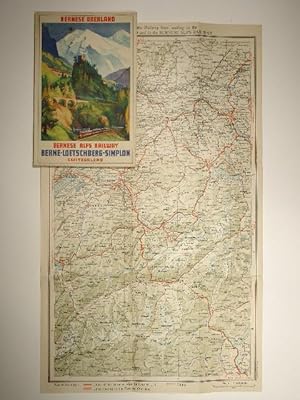 Bild des Verkufers fr Illustrated Guide to the Bernese Oberland via the Ltschberg Railway. zum Verkauf von Versandantiquariat Christine Laist