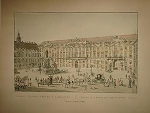 Image du vendeur pour Innere Ansicht der k. k. Hofburg - Place de la Cour Imp. et Roy. a Vienne (Wien). mis en vente par Versandantiquariat Christine Laist