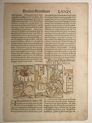 Heiligenleben. Der Heiligen Leben. (Legenda aurea, dt.) (VD16 H1477) Blatt LXXIX: Von sant Appoll...