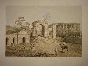 The Baillie Guard Battery and Hospital. Aus: Sketches and incidents of the siege of Lucknow. Plat...