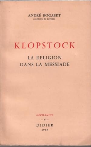 Klopstock la religion dans la messiade