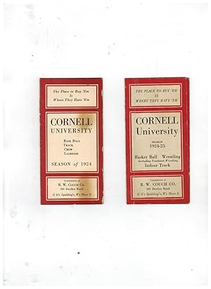 CORNELL UNIVERSITY SPORTS SCHEDULES (2) 1924-1925