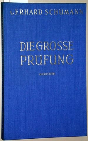 Bild des Verkufers fr Die grosse Prfung. Neue Gedichte. zum Verkauf von Versandantiquariat Kerstin Daras