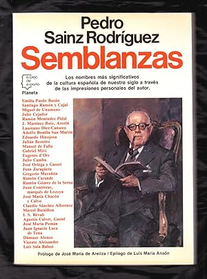 Seller image for SEMBLANZAS - LOS NOMBRES MAS SIGNIFICATIVOS DE LA CULTURA ESAOLA DE NUESTRO SIGLO for sale by Libreria 7 Soles