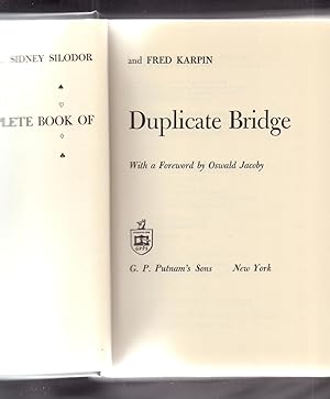 Bild des Verkufers fr DUPLICATE BRIDGE - WITH A FOREWORD BY OSWALD JACOBY zum Verkauf von Libreria 7 Soles