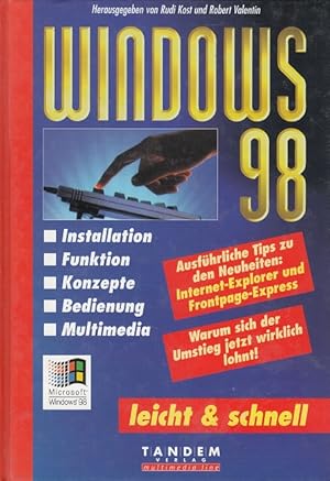 Immagine del venditore per Windows 98 venduto da Versandantiquariat Nussbaum