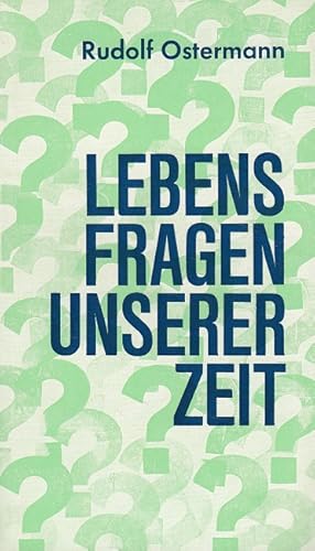 Bild des Verkufers fr Lebensfragen unserer Zeit - Band 1 zum Verkauf von Versandantiquariat Nussbaum