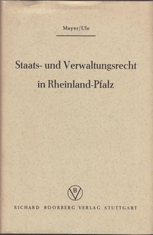 Seller image for Staats- und Verwaltungsrecht in Rheinland-Pfalz for sale by Versandantiquariat Nussbaum