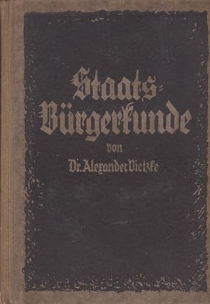 Staatsbürgerkunde - Bücher für Recht, Verwaltung und Wirtschaft - Weimarer Republik