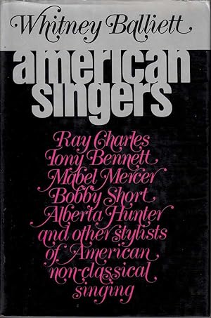 Seller image for American Singers for sale by Badger Books