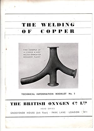 The Welding of Copper | British Oxygen Co Technical Information Booklet no 5