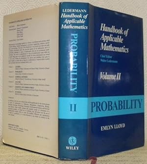 Immagine del venditore per Handbook of Applicable Mathematics. Volume II: Probability. venduto da Bouquinerie du Varis