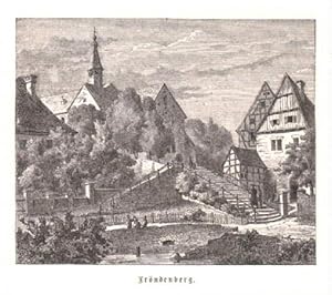 Image du vendeur pour Frndenberg. Teilansicht. Holzstich nach Schuch. mis en vente par Antiquariat Heinz Tessin