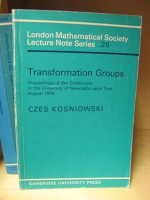 Bild des Verkufers fr Transformation Groups (London Mathematical Society Lecture Note Series) zum Verkauf von PsychoBabel & Skoob Books