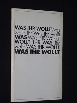 Seller image for Stuttgarter Hefte 20. Programmheft Wrttembergische Staatstheater Stuttgart 1980/81. WAS IHR WOLLT von Shakespeare. Insz.: Gnter Krmer, Bhne: Bert Kistner, Kostme: Gaby Frey. Mit Wolfgang Hinze, Michael Mendl, Christine Oberlnder, Renate Steiger, Jrgen Schornagel, Dietz-Werner Steck, Ernst-August Schepmann, Fritz Lichtenhahn (Stckabdruck) for sale by Fast alles Theater! Antiquariat fr die darstellenden Knste