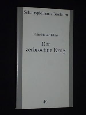 Immagine del venditore per Programmbuch 49 Schauspielhaus Bochum 1990/91. DER ZERBROCHNE KRUG von Kleist. Insz.: Valentin Jeker, Bhne: Johannes Schtz, Kostme: Andrea Schmidt-Futterer. Mit Wolf Redl (Adam), Oliver Ngele, Volker Mosebach, Juliane Koren, Katharina Linder, Jrgen Sebert, Ulrich Wiggers, Ulrike Schloemer, Lothar Kompenhans (Stckabdruck) venduto da Fast alles Theater! Antiquariat fr die darstellenden Knste