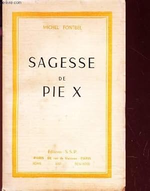 Seller image for SAGESSE DE PIE X. for sale by Le-Livre