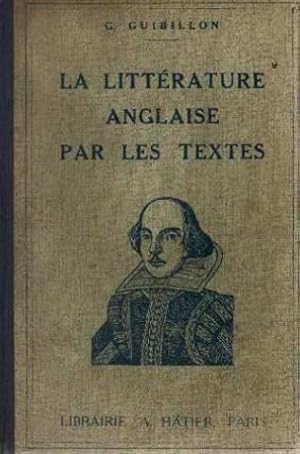 Seller image for La littrature anglaise par les textes for sale by crealivres