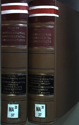 Seller image for International governmental organizations: constitutional documents (2 vols.cpl./ 2 Bnde KOMPLETT) - Vol. I: African Postal Union to Intergovernmental Maritime Consultative Organization/ Vol. II: International Bank for Reconstruction and Development to World Meteorological Organization. for sale by books4less (Versandantiquariat Petra Gros GmbH & Co. KG)