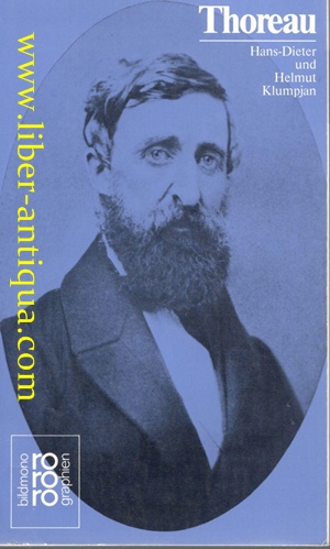 Seller image for Henry D. Thoreau mit Selbstzeugnissen und Bilddokumenten for sale by Antiquariat Liber Antiqua