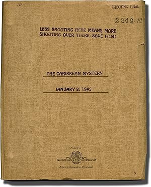 Imagen del vendedor de The Caribbean Mystery (Original screenplay for the 1945 film) a la venta por Royal Books, Inc., ABAA