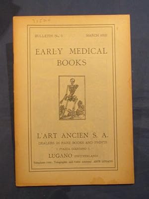 Seller image for Bulletin No. 5: Early Medical Books. for sale by Das Konversations-Lexikon